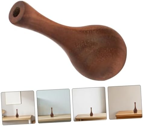Handmade Flower Vase Rustic Decor Centerpiece Walnut Solid Wood Decorative Vase 1