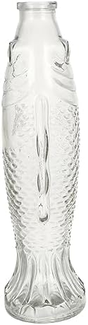 Fish Shaped Glass Bottle Decorative Table Vase