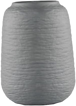 Nordic Style Ribbed Ceramic Flower Vase for Modern Decor