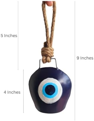 Evil Eye Bell Hanging for Home Protection and Decor