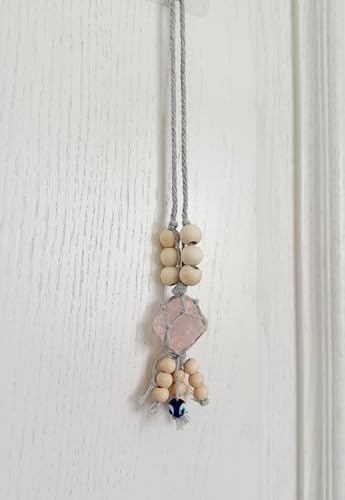 Bigbabybig Natural Crystal Evil Eye Car Charm