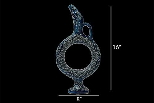 Ocean Blue Beta Hittite Ceramic Vase