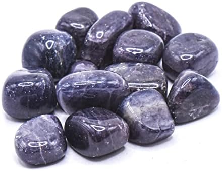 Blue Purple Iolite Pebbles Natural Polished Tumble Stones 5PCS