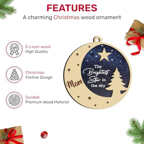 Mom in Heaven Memorial Christmas Ornament 2024