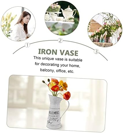 Retro Iron Kettle Vase for Home and Garden Decor