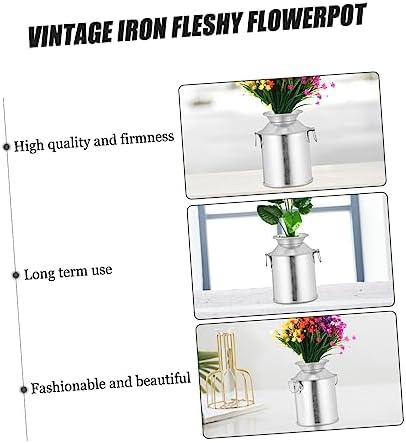 3pcs Retro Iron Flowerpot Cottage Decor Vintage Flower Bucket for Potted Plants 1