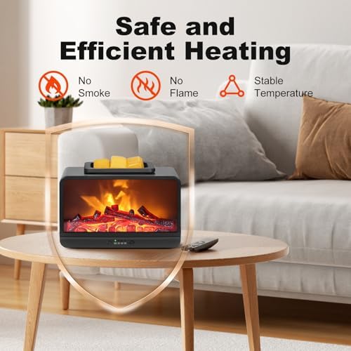 Flame Fireplace Wax Melt Warmer with Timer