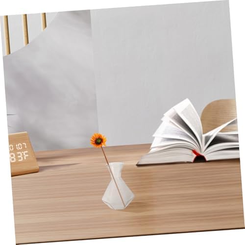 2pcs Glass Bud Vase for Plant Propagation Vintage Style Home Office Decor