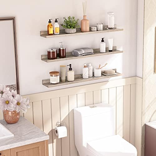 HOOBRO Floating Shelves Set of 3 for Home Office Decor