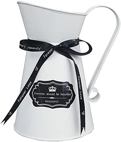 Watering Honey WEIDUOFUN 75 Inch Nordic Style Galvanized Metal Milk Jug Vase Decor