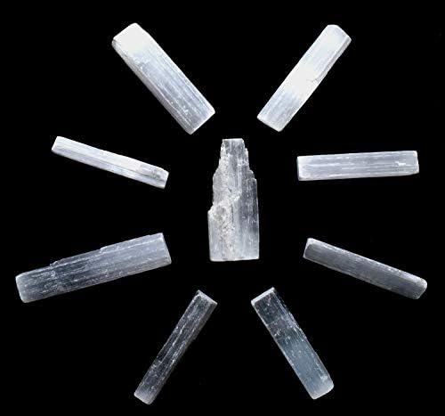 HQRP 3 Inch Natural White Selenite Sticks 20PCS