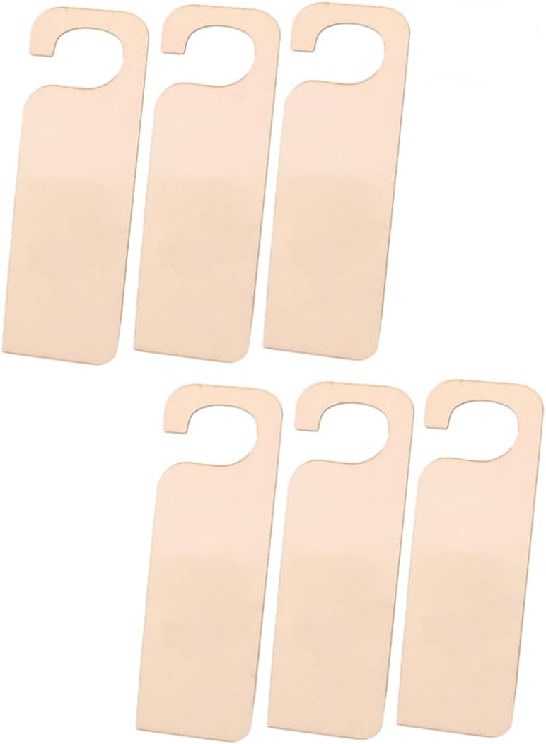 Ciieeo 6pcs Wooden Door Hanging Decorations