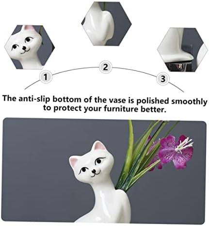 Mini Kitten Ceramic Flower Vase Home Decor