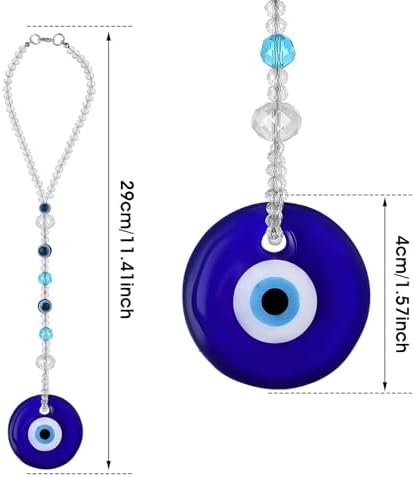 Evil Eye Car Hanging Blue Charm for Rear View Mirror