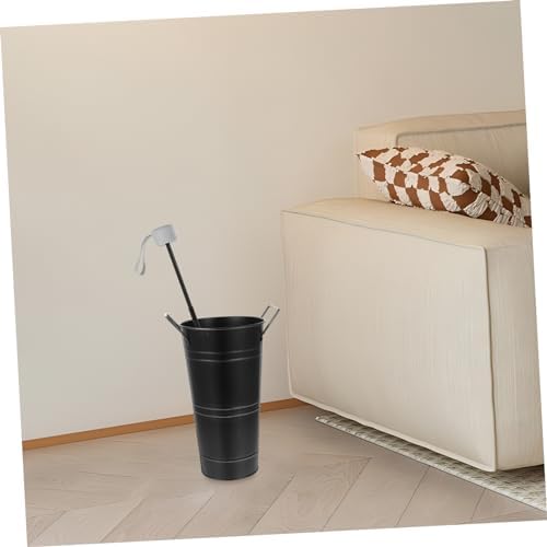 Vintage Rustic Galvanized Iron Flower Bucket with Handles