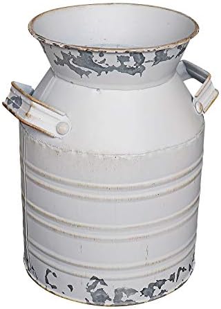 Soyizom Rustic Galvanized Tin Milk Can Decorative Vase - Small 79 Inch
