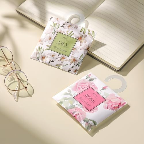 Pofly Gardenia Scented Sachets 12-Pack for Home