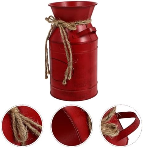 Rustic Milk Can Vase for Home Decor