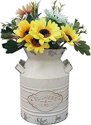 Soyizom Rustic Galvanized Tin Milk Can Decorative Vase - Small 79 Inch