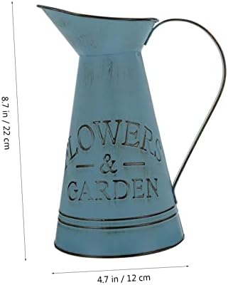 STOBAZA Antique Iron Flower Arranging Pot Decorative Vase for Dried Flowers