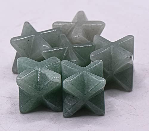 2PCS Green Aventurine Merkaba Stars for Decor
