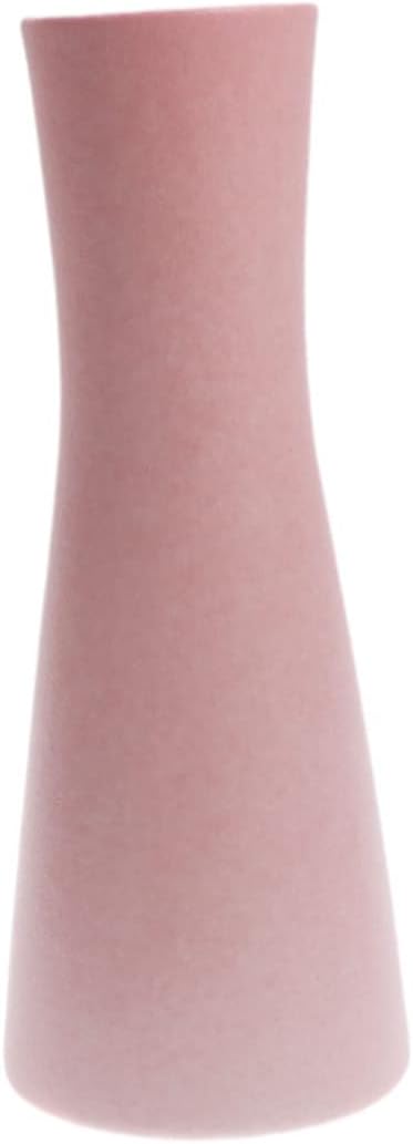Home Ceramic Flower Vase in Light Pink for Decor