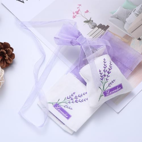 75 Pcs Lavender Scent Drawstring Jewelry Bags