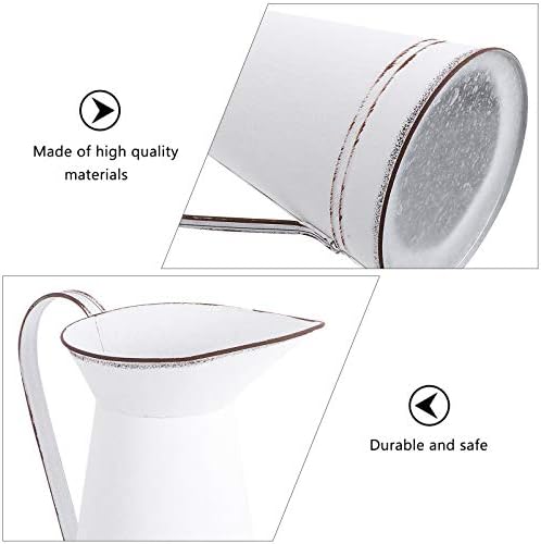 DOITOOL Vintage French Galvanized Vase for Home Decor