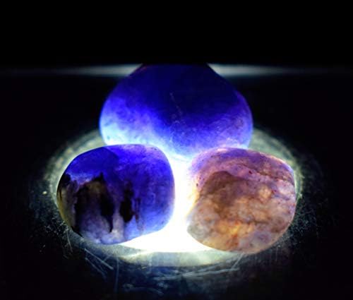 Blue Purple Iolite Pebbles Natural Polished Tumble Stones 5PCS