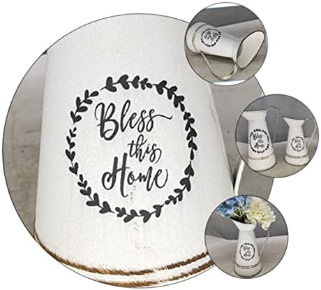 1pc Rustic Country Style Flowerpot for Home Decor Vintage White Duckbill Design