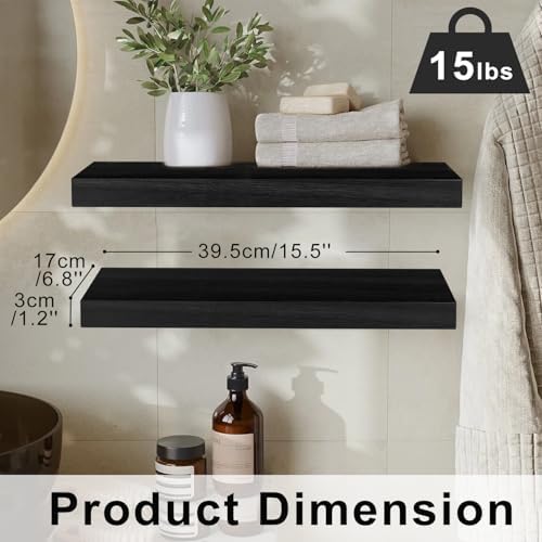AT-VALY Floating Shelves Set of 3 156IN