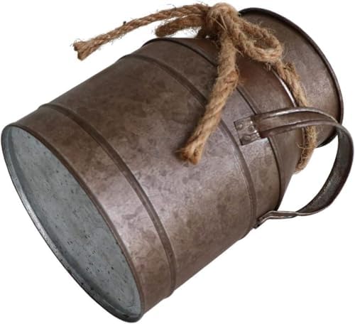 Vintage Rustic Decorative Metal Flower Vase for Home Use