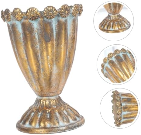 STOBAZA Large Trophy Vase Decorative Iron Flower Pot