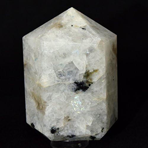HQRP 2 Inch Rainbow Moonstone Point Natural Crystal Polished Love Stone