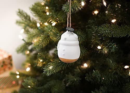 DEMDACO Snowman White Fragrance Diffuser Ornament 2 Pack Set