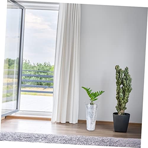 DECHOUS 2 Pcs Vintage Iron Flower Bucket Decor Vase