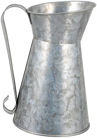 Rustic Iron Flower Vase Vintage Style Decor Bucket