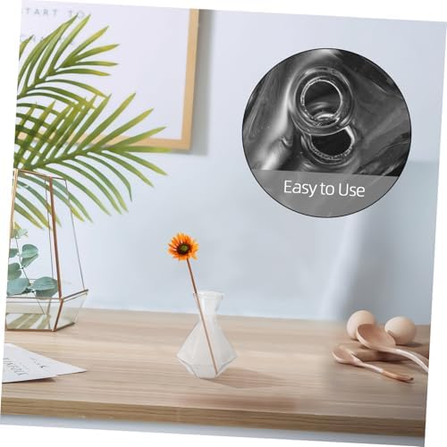 2pcs Glass Bud Vase for Plant Propagation Vintage Style Home Office Decor