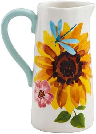 Mud Pie Large Floral Bug Bud Vase