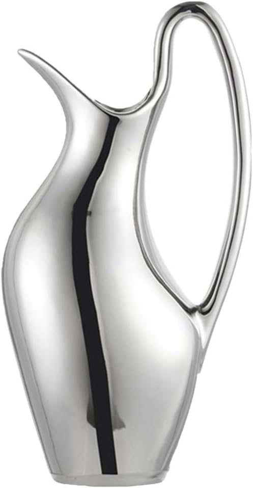 DOITOOL Farmhouse Pitcher Vase Ceramic Flower Decor for Home Office Kitchen