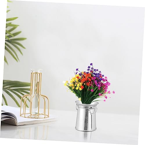 9pcs Vintage Iron Flower Vase Rustic Decor Holder