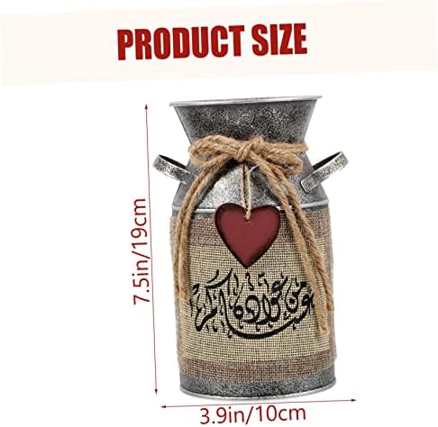 Retro Metal Flower Pot Vintage Decor for Farmhouse Style