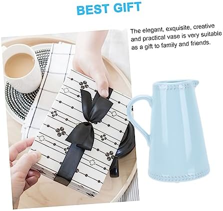 Elegant Blue Flower Vase for Home Decor