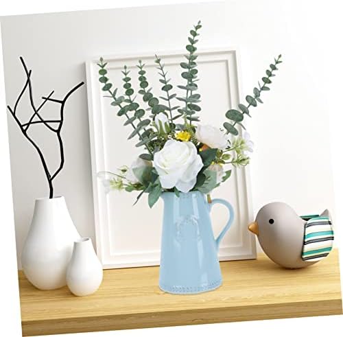 Elegant Blue Flower Vase for Home Decor