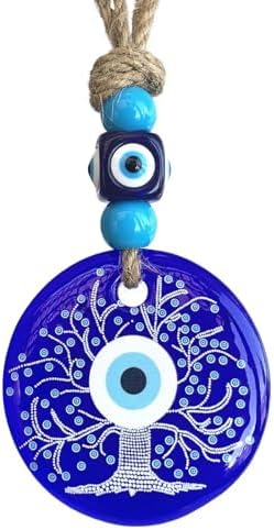 Blue Evil Eye Wish Tree Hanging Decorative Ornament