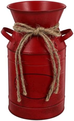 Rustic Milk Can Vase for Home Decor