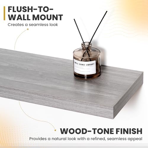 30 Inch Floating Shelves Set of 2 with Rustic Design