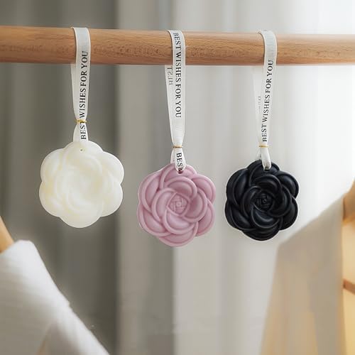 Aroma Soy Wax Sachets 3 Pack Camellia Flower Shaped Essential Oil Tablets