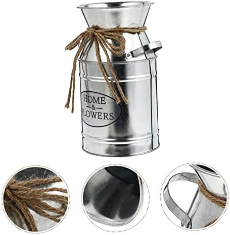 Vintage Iron Bucket Flower Pot for Home Decor