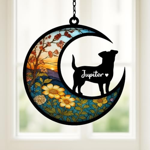 Custom Dog Memorial Suncatcher with Name